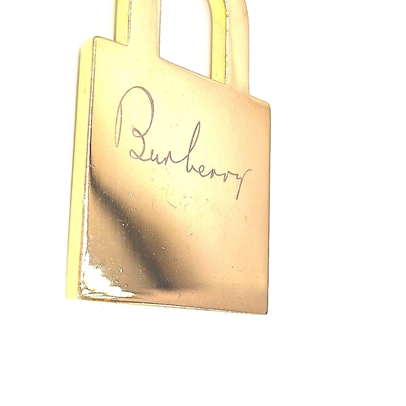 Vintage Burberry Gold Purse Skeleton Key Keychain FOB Purse Charm - Picture 4 of 5